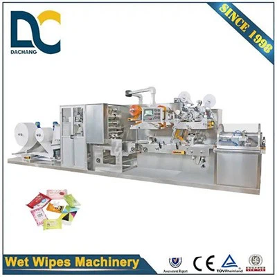 완전 자동 고속 포켓 물티슈 제조 기계